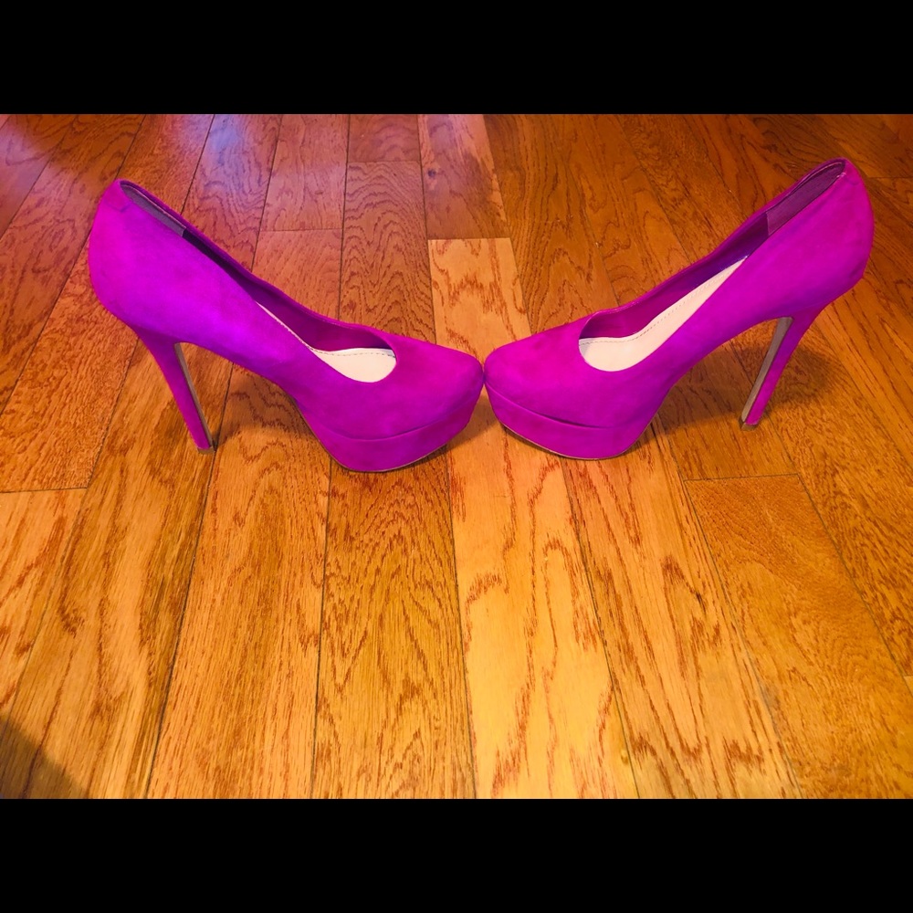 Size 7 - Jessica Simpson - Bermuda Pink Suede Heels